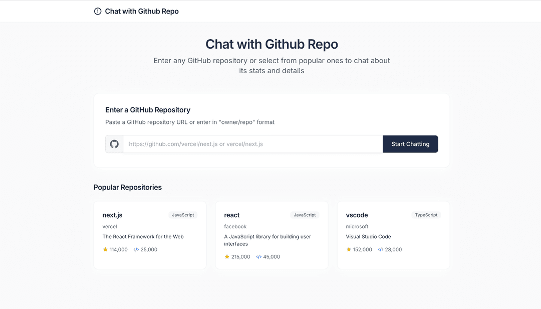 Chat with Github
